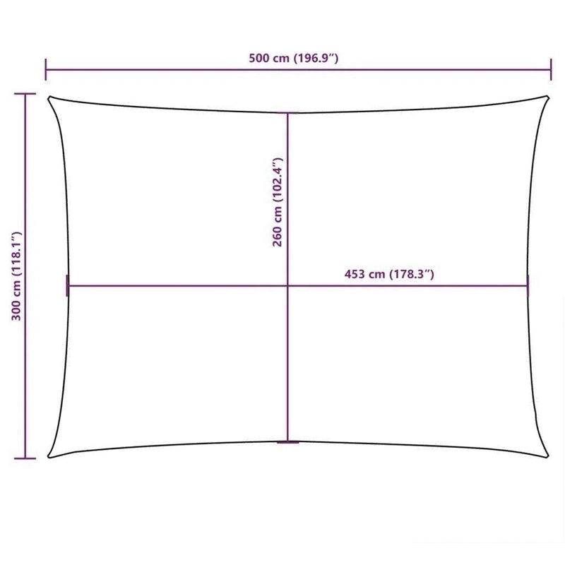 Parasole a Vela Oxford Rettangolare 3×5 m Antracite - Image 217 of 250