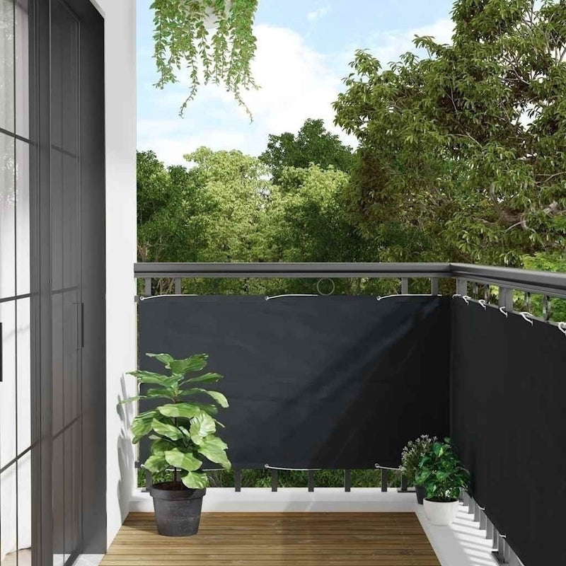Paravento da Balcone Antracite 75×300 cm in Tessuto Oxford - Image 248 of 250