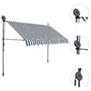 Tenda da Sole Retrattile Manuale con LED, Larghezza 250 cm, Blu e Bianca - Image 205 of 238