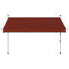 Tenda da Sole Retrattile Manuale in Acciaio 300 cm Arancione e Marrone - Image 141 of 159
