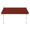 Tenda da Sole Retrattile Manuale in Acciaio 300 cm Arancione e Marrone - Image 153 of 159
