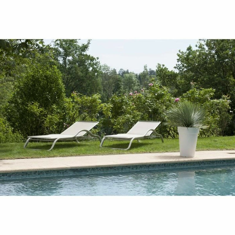 Maceta Riviera Blanco Plástico Cuadrada Ø 40 cm - Image 3 of 3