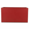 Riviera Vaso Quadrato in Plastica 80 x 40 cm Rosso Finitura Granito - Image 2 of 2