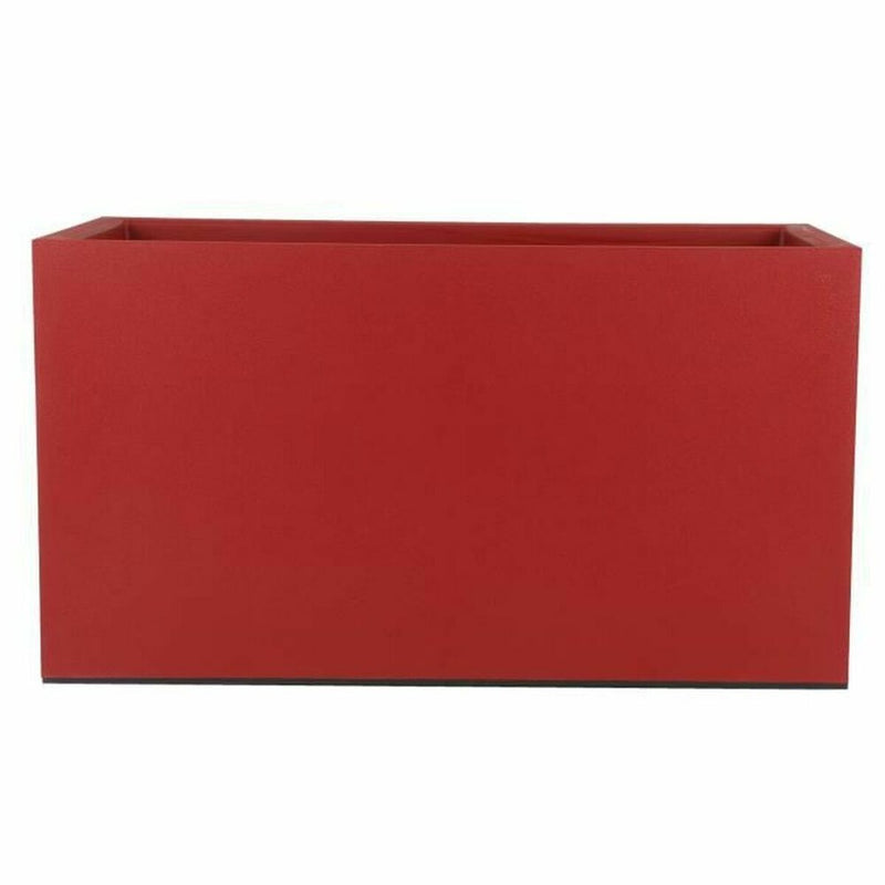 Riviera Vaso Quadrato in Plastica 80 x 40 cm Rosso Finitura Granito - Image 2 of 2