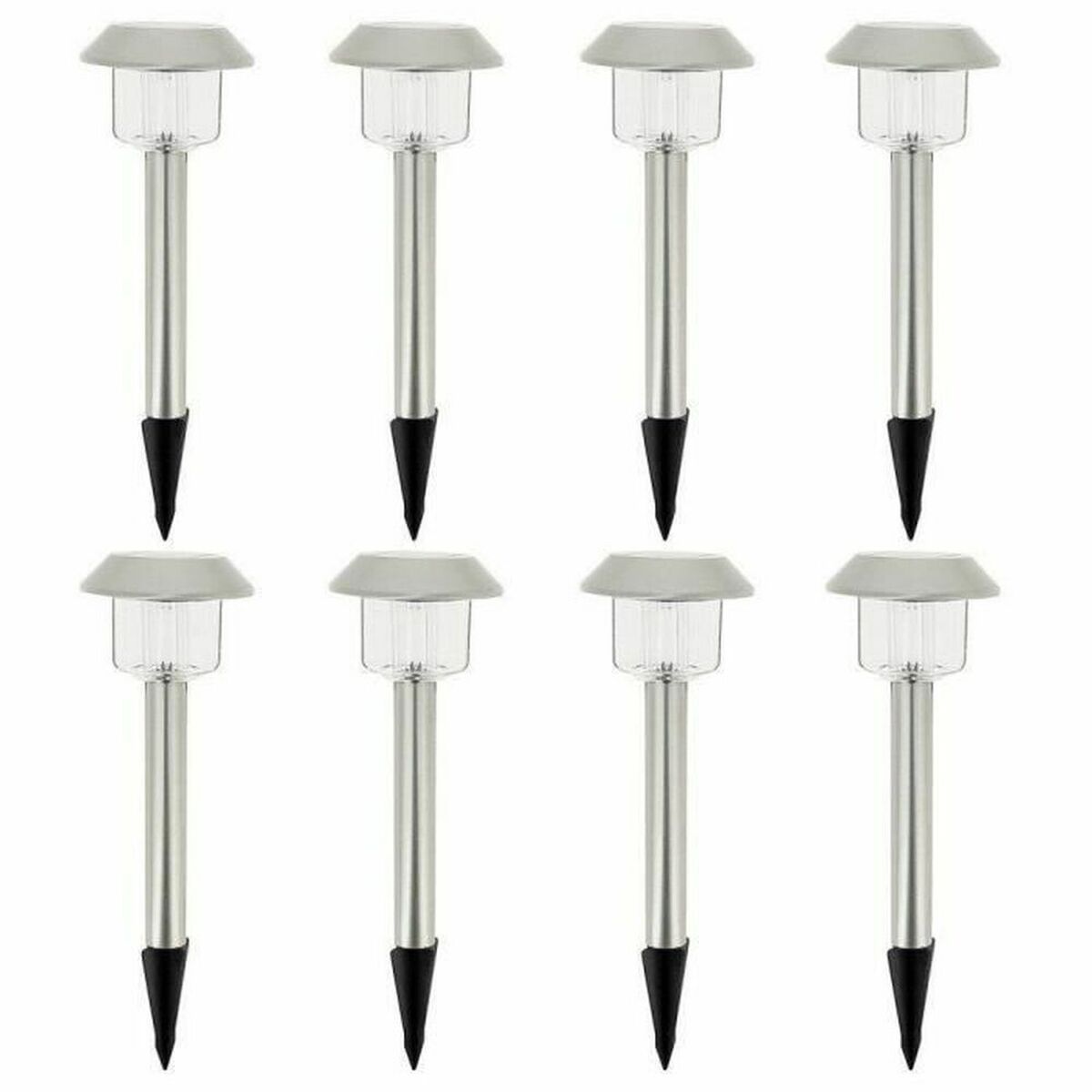 Lámpara de energía solar Lumisky Alesia LED Plateado Acero Inoxidable Blanco Frío (8 Unidades) - Image 1 of 4