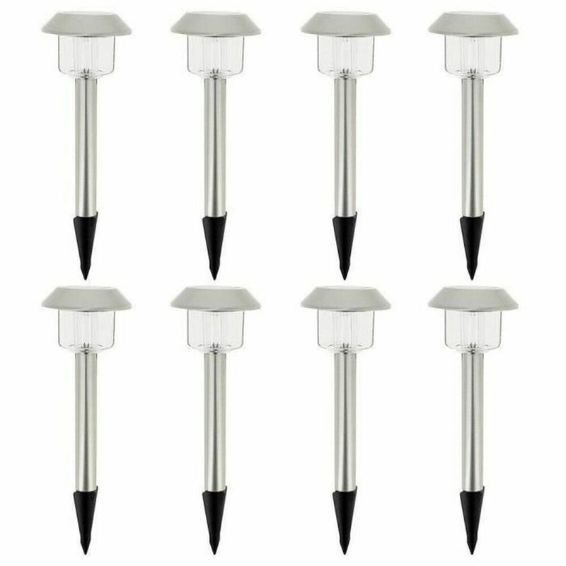 Lámpara de energía solar Lumisky Alesia LED Plateado Acero Inoxidable Blanco Frío (8 Unidades) - Image 1 of 4