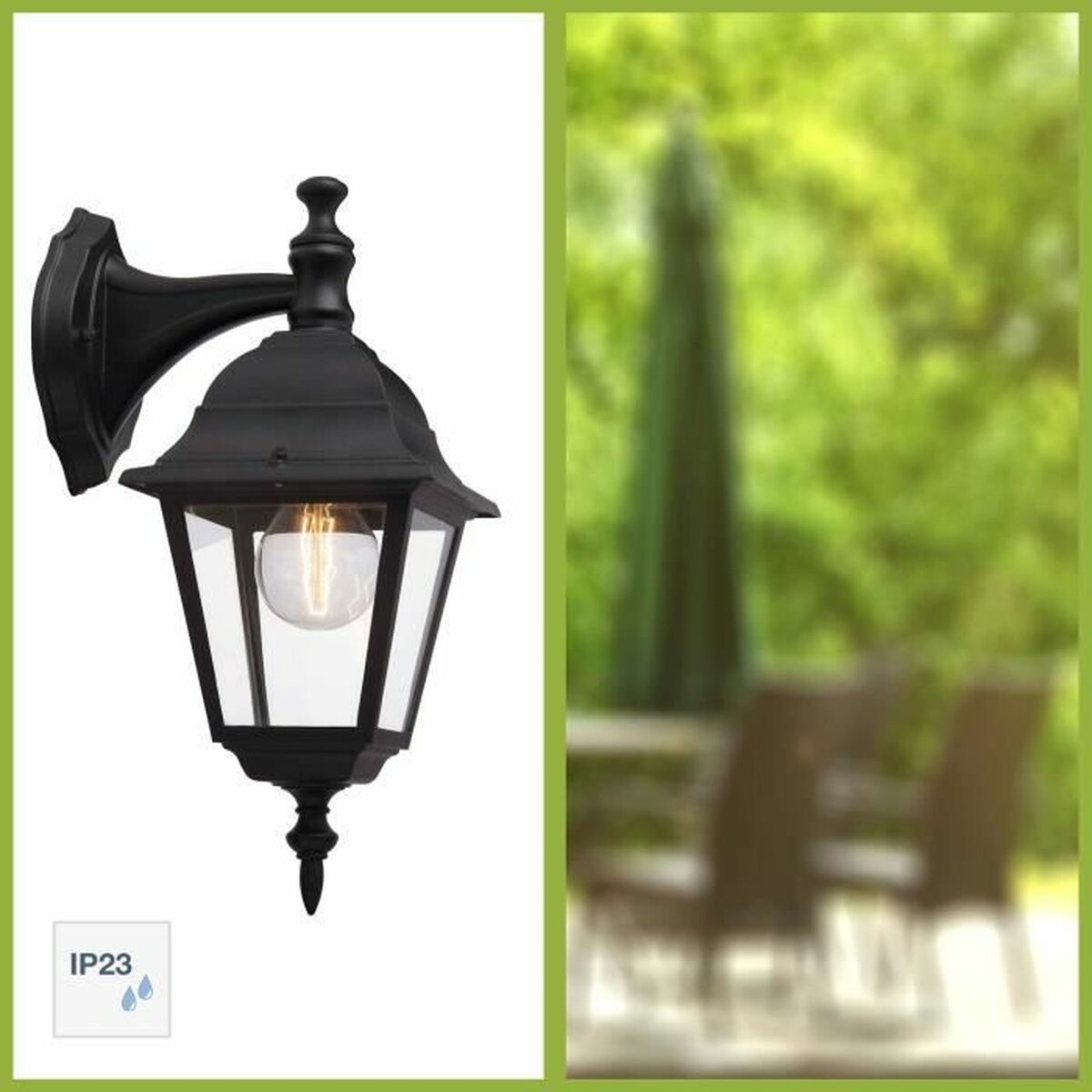 Brilliant Applique da Parete in Metallo IP23 21 x 22 x 16,5 cm Nero - Image 8 of 10