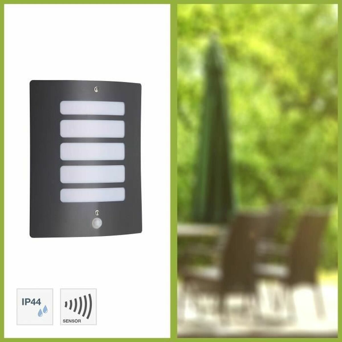 Aplique de Pared Brilliant Todd Exterior Detector de Movimiento Antracita Metal 60 W E27 - Image 3 of 3