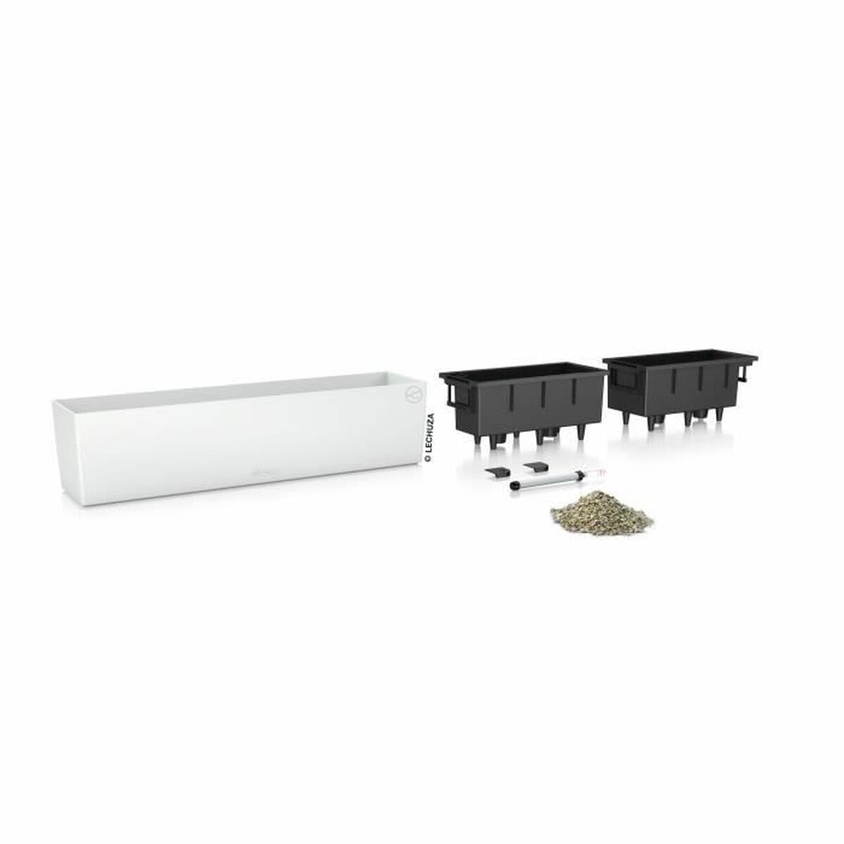 Maceta Lechuza Blanco Polipropileno Rectangular - Image 5 of 9
