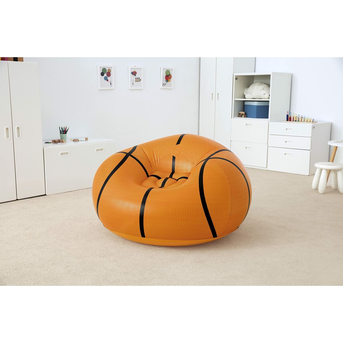 Bestway Sillon Hinchable Gigante Baloncesto 114x112x66 cm +6 Años Interior y Jardin 75103 - Image 2 of 23