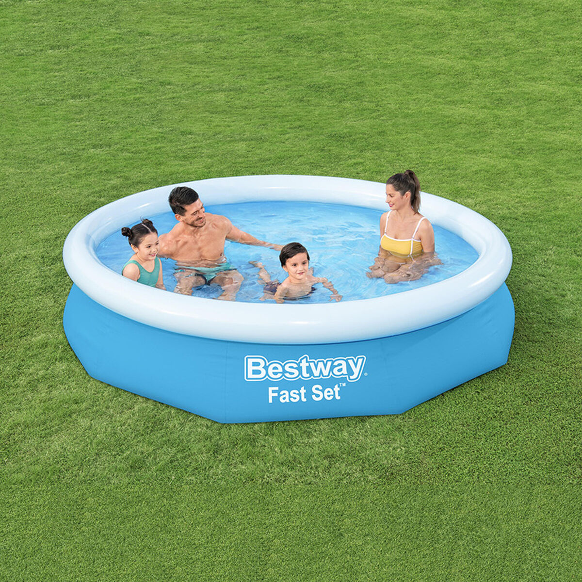 Bestway Piscina Hinchable Adulto Aro con Depurador 305x66 cm Jardin 57458 - Image 4 of 11