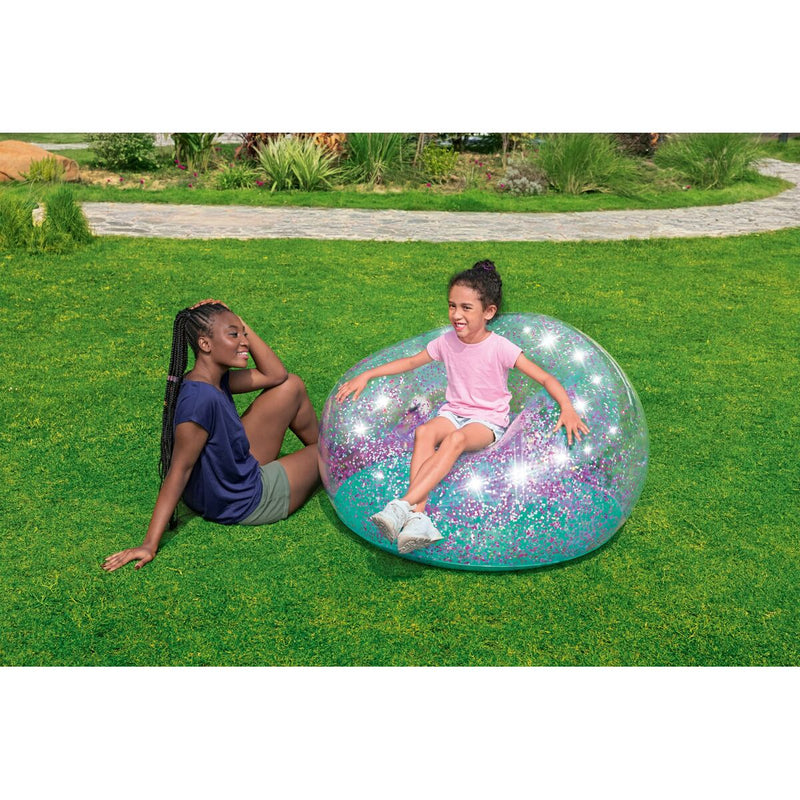 Bestway Gigante Sedia Gonfiabile Glitterata 114x112x66 cm +6 Anni Interno e Giardino 75115 - Image 6 of 23