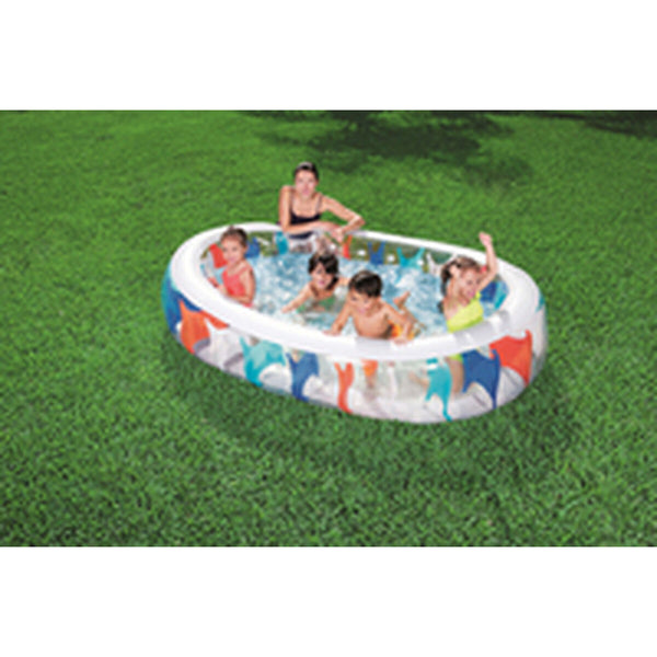 Bestway Piscina Gonfiabile Ovale in Vinile 229x152x51 cm Multicolore - immagine 2 | SolPatio