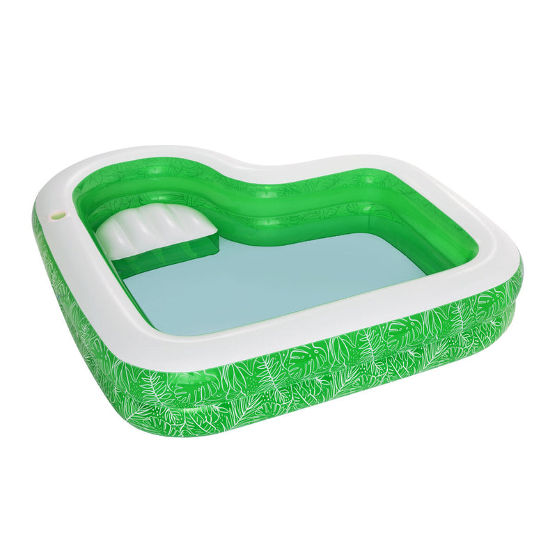 Bestway Piscina Hinchable 2 Camaras Tropical 231x231x51 cm +6 Años Jardin 54336 - Image 15 of 23