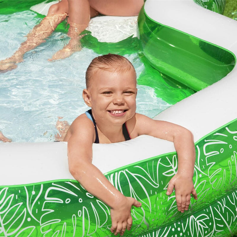 Bestway Piscina Hinchable 2 Camaras Tropical 231x231x51 cm +6 Años Jardin 54336 - Image 22 of 23