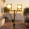 vidaXL Faretto a LED con Treppiede 2x30 W Bianco Caldo - Image 1 of 15