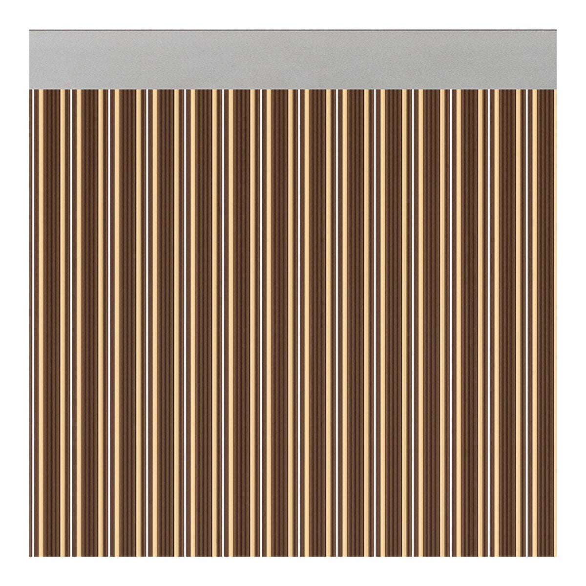 Acudam Tenda per Porta Esterna in PVC e Alluminio 90 x 210 cm Marrone Avorio Opaco - Image 1 of 1