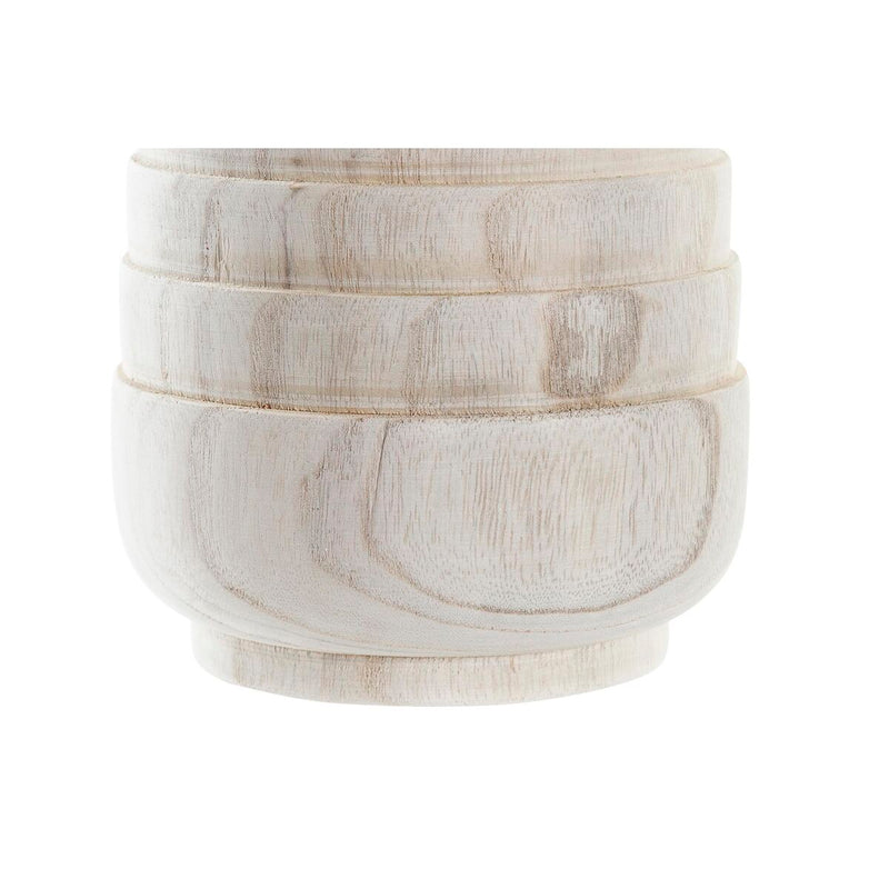 Vaso DKD Home Decor Marrone Naturale Quadrato Boho 17 x 17 x 16 cm - Image 2 of 3