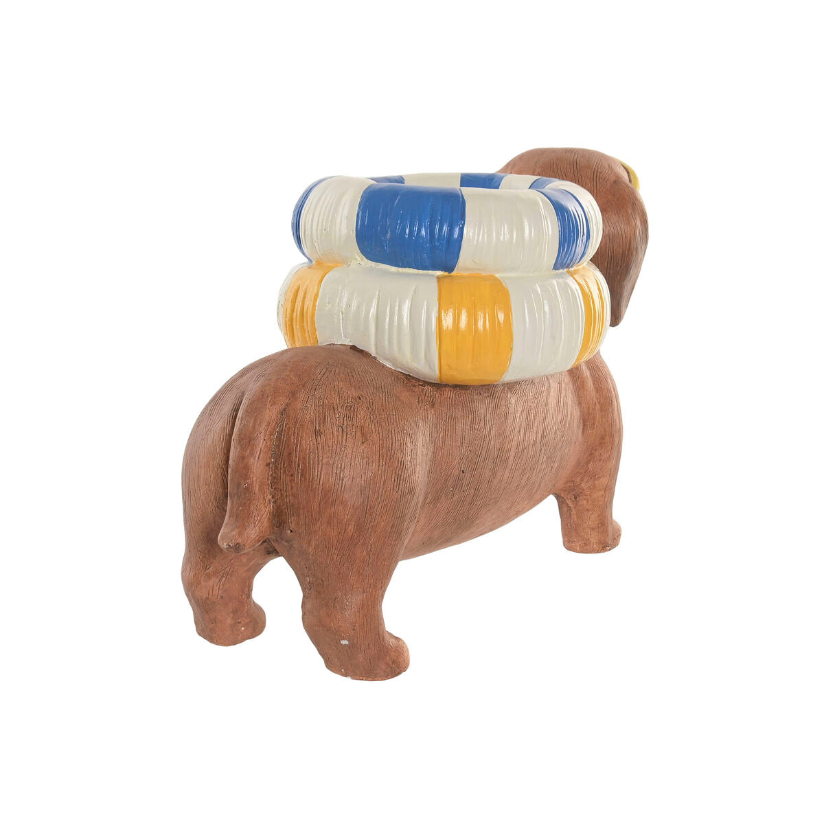 Home ESPRIT Set di 2 Vasi in Magnesio 52 x 20,5 x 28,5 cm Azzurro e Arancio - Image 2 of 4