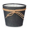 Ibergarden Vaso in Plastica Design Fiocco 18 x 16 cm Grigio - Image 1 of 2
