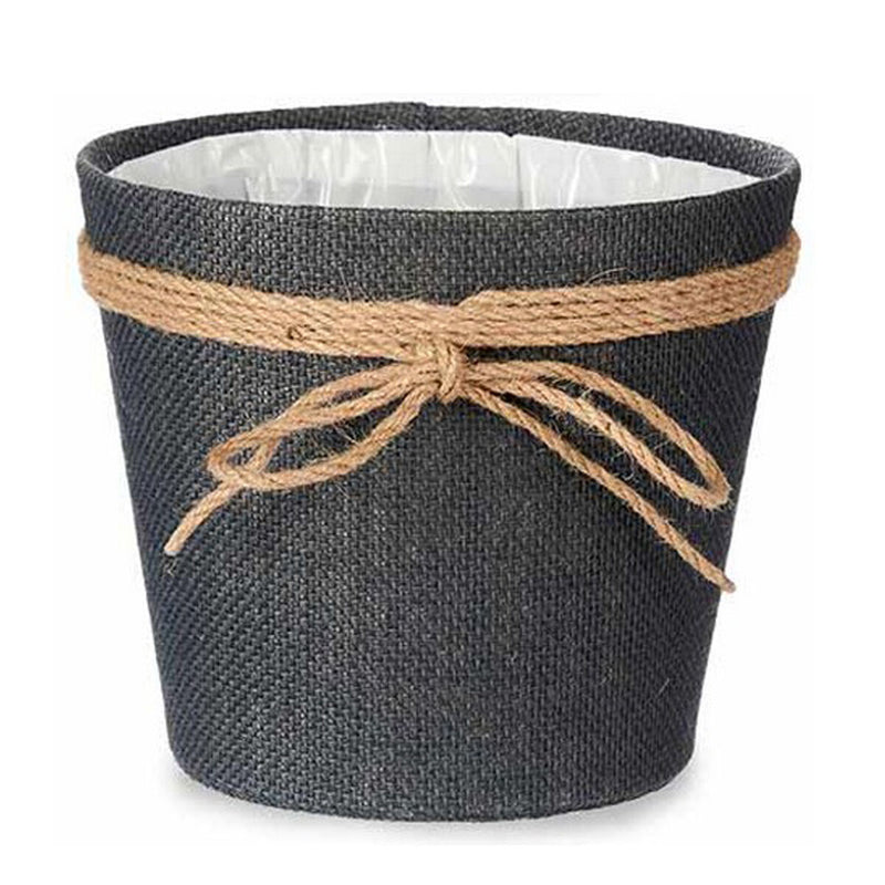 Ibergarden Vaso in Plastica Design Fiocco 18 x 16 cm Grigio - Image 1 of 2