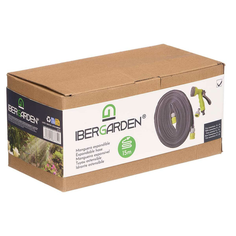 Hose set with accessories Ibergarden polypropylene ABS TPE Spandex Ø 2.7 cm 26 x 15 x 11 cm 26.5 x 16 x 12 cm (15 m) - Image 3 of 3
