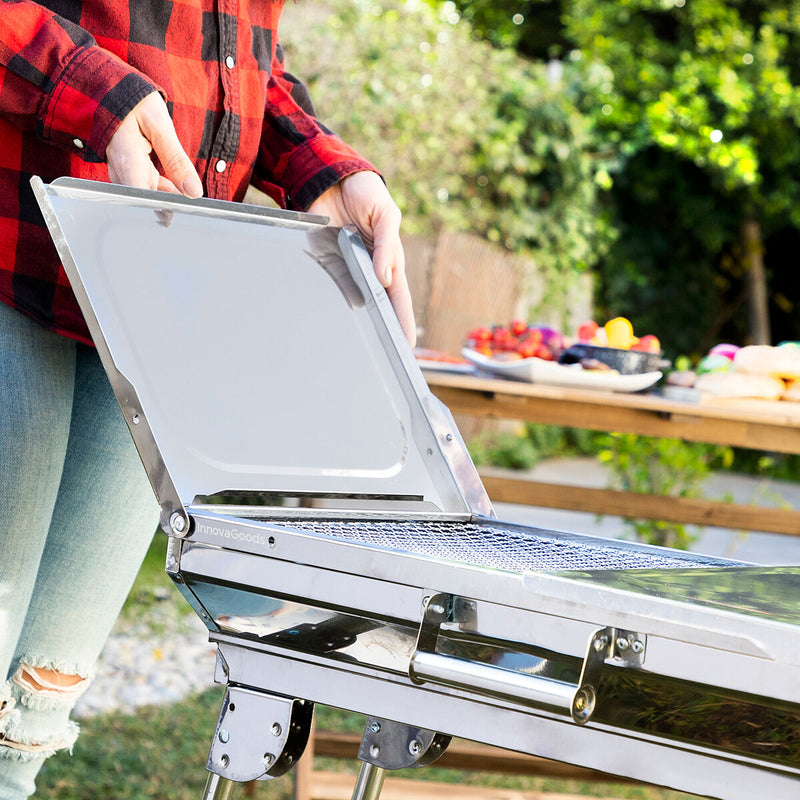 Barbacoa Plegable de Acero Inoxidable para Carbón ExelQ InnovaGoods - Image 7 of 16