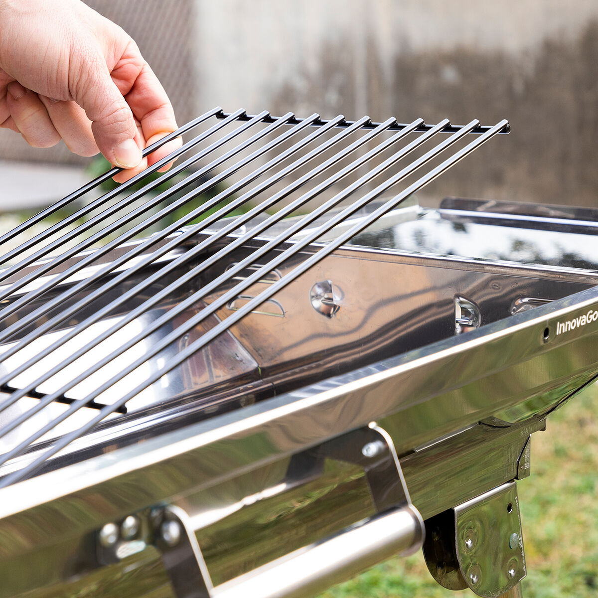 Barbacoa Plegable de Acero Inoxidable para Carbón ExelQ InnovaGoods - Image 9 of 16
