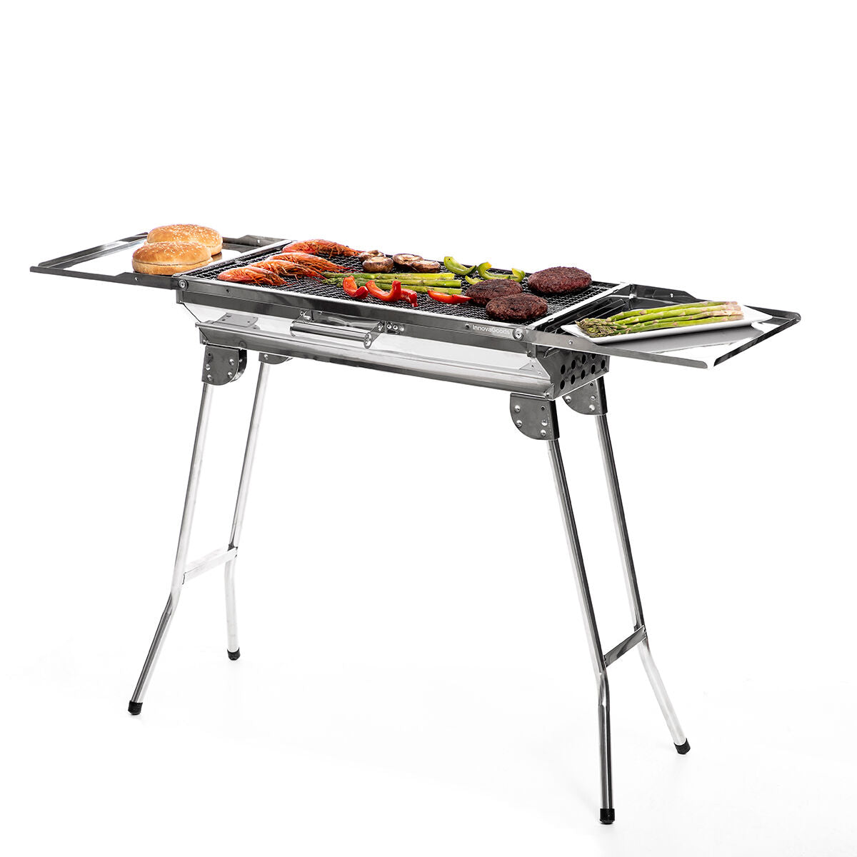 Barbacoa Plegable de Acero Inoxidable para Carbón ExelQ InnovaGoods - Image 12 of 16