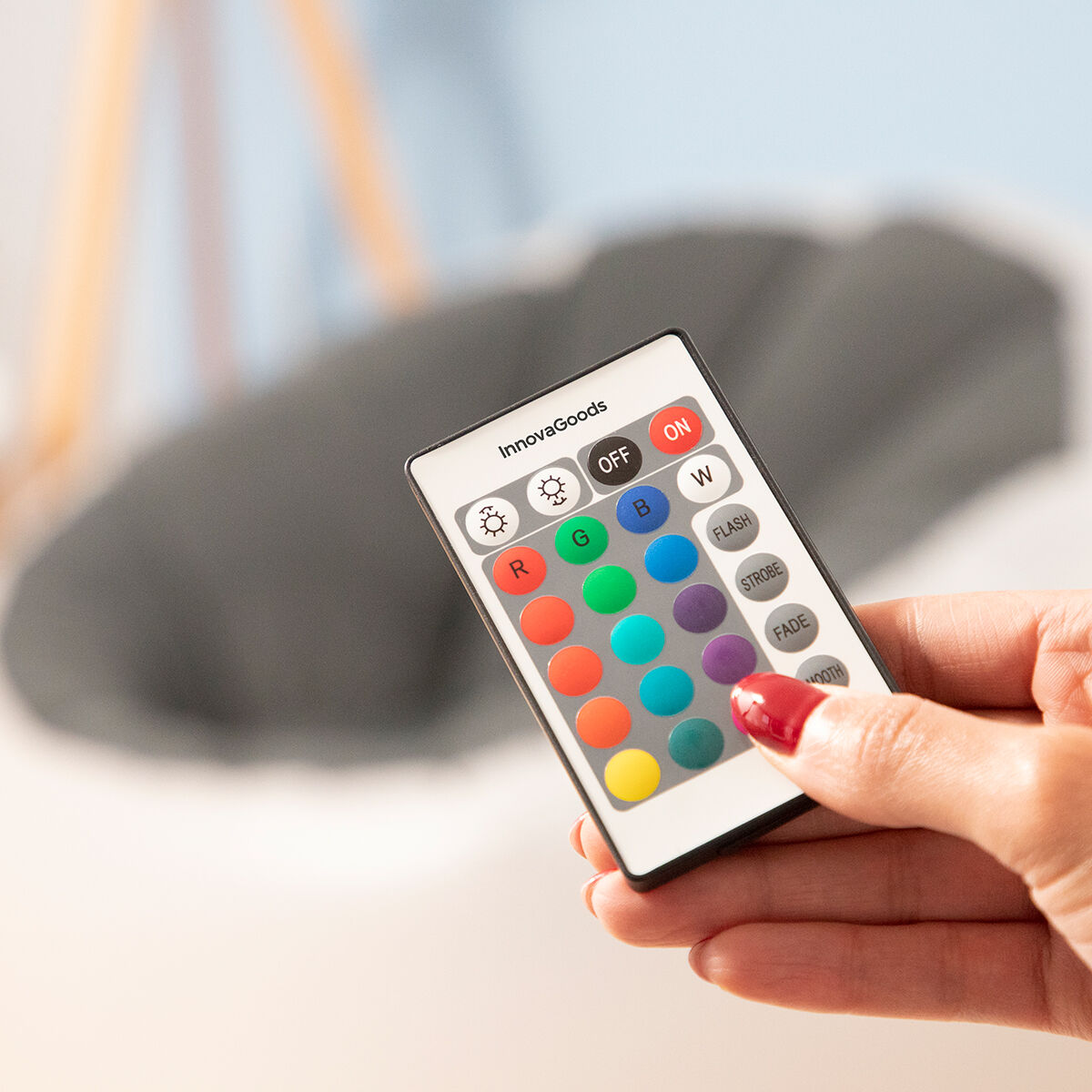 Sillón Hinchable con LED Multicolor y Mando Chight InnovaGoods - Image 14 of 14