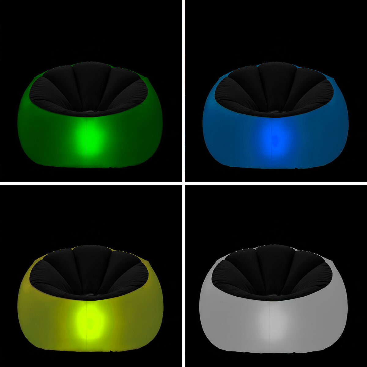 Sillón Hinchable con LED Multicolor y Mando Chight InnovaGoods - Image 6 of 14