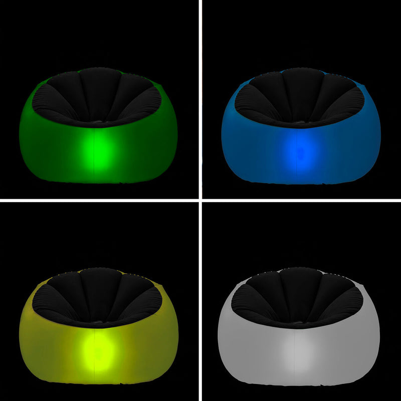 Sillón Hinchable con LED Multicolor y Mando Chight InnovaGoods - Image 6 of 14