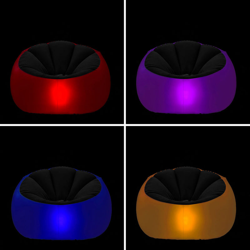 Sillón Hinchable con LED Multicolor y Mando Chight InnovaGoods - Image 8 of 14