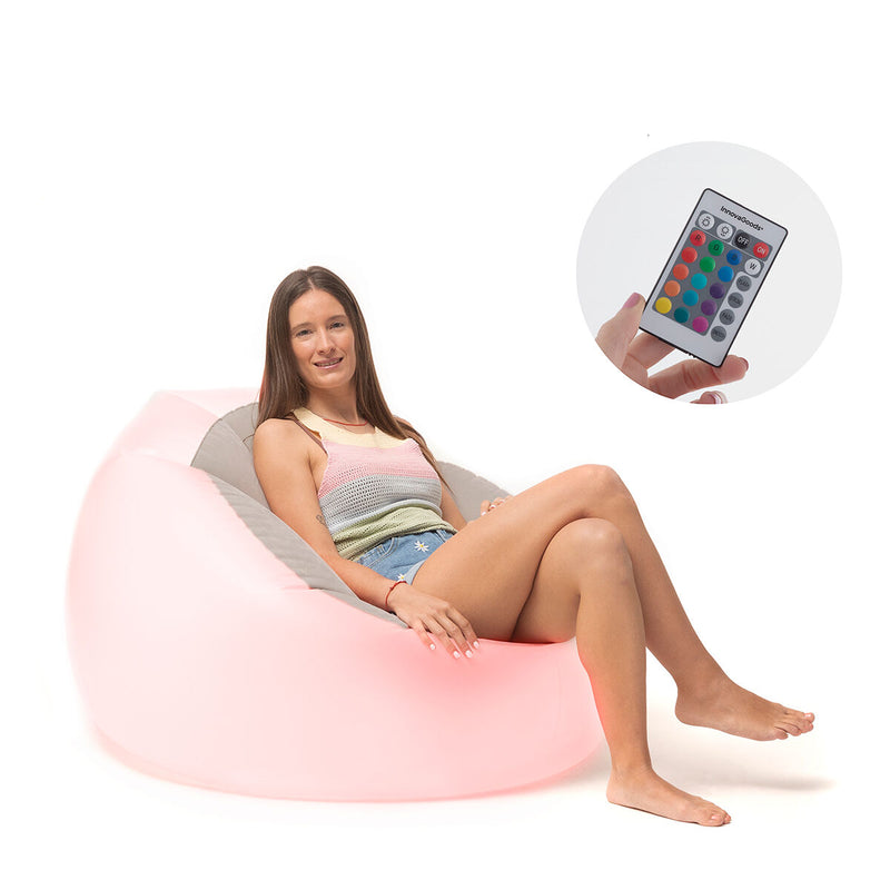 Poltrona Gonfiabile con LED Multicolor e Telecomando Chight InnovaGoods - Image 2 of 14