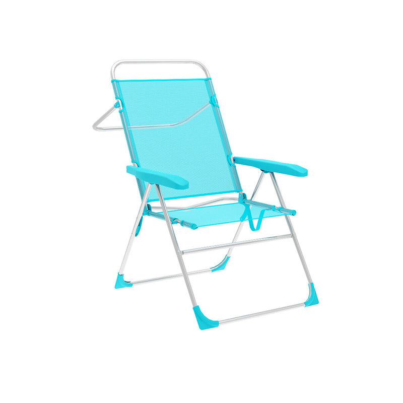 Sedia Pieghevole Marbueno 5 Posizioni Alluminio Aquamarina Spiaggia e Piscina 59X61X97 cm 10310 - Image 1 of 2