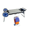 Marbueno Carro Portasillas de Acero Convertible Mesa de Camping y Playa 108X51X51 cm 10362 - Image 2 of 3