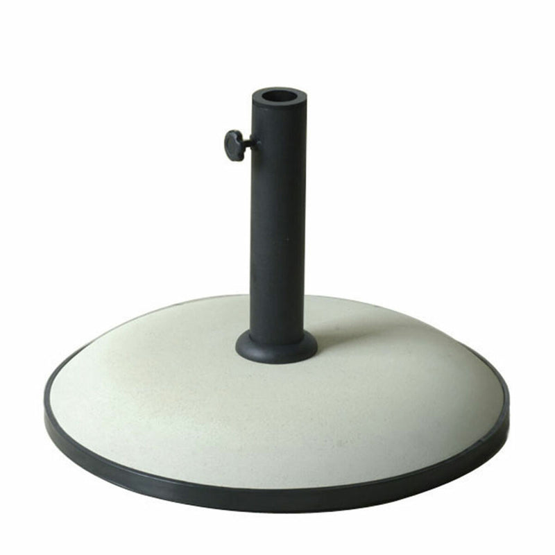 Marbueno Base Sombrilla Redonda Cemento 50x37 cm 25KG Blanco Jardin, Piscina y Terraza 10453 - Image 1 of 2