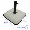 Base Ombrellone Quadrata Marbueno in Cemento 25kg- Bianco - Image 2 of 2