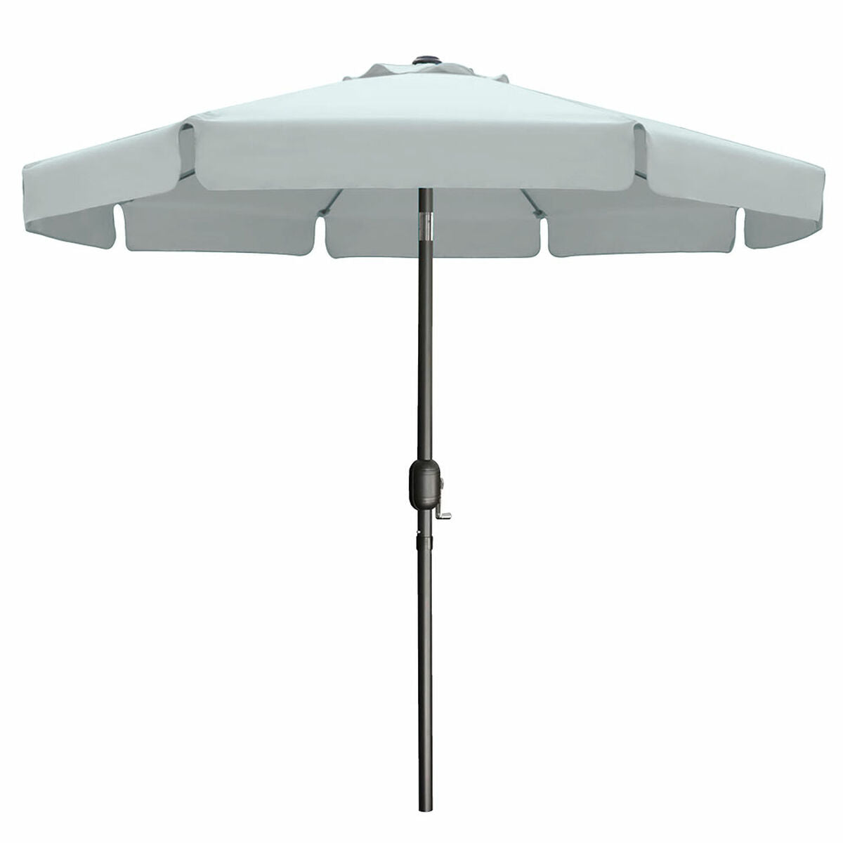 Marbueno Sombrilla Acero 8 Varillas D300 cm Polyester Blanco Jardin, Piscina y Terraza 10491 - Image 1 of 2