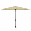 Marbueno Ombrellone Rettangolare 8 Stecche 200x300 cm Poliestere Acciaio Marrone - Image 1 of 2