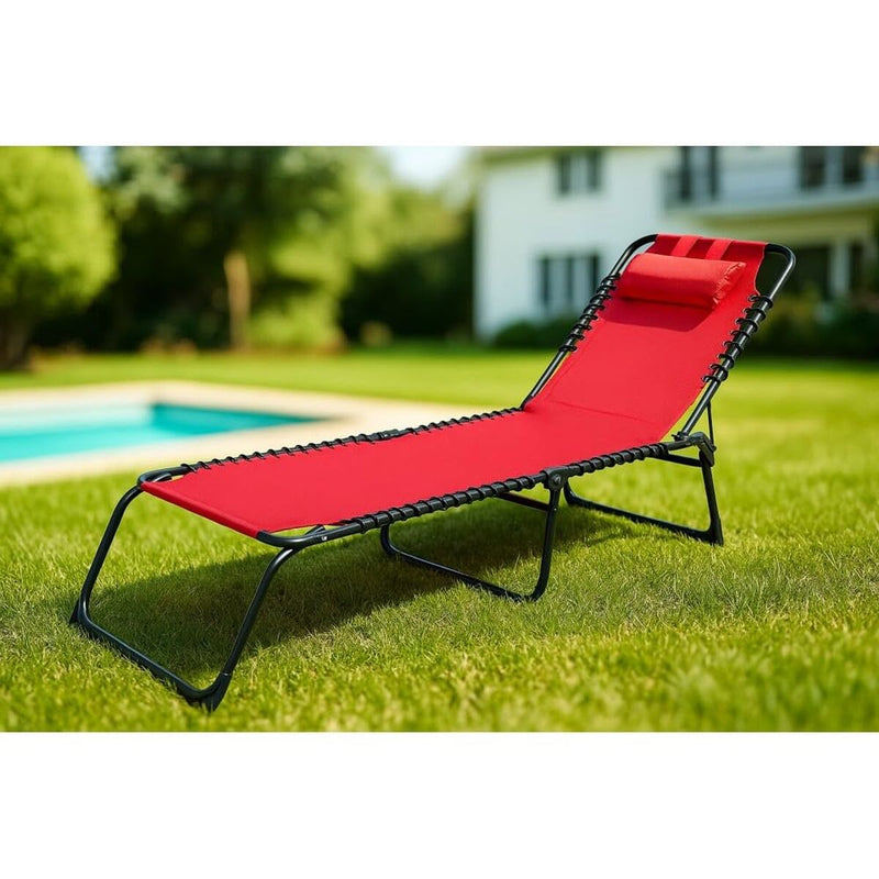 Tumbona Marbueno Rojo 190 x 27 x 58 cm - Image 1 of 2