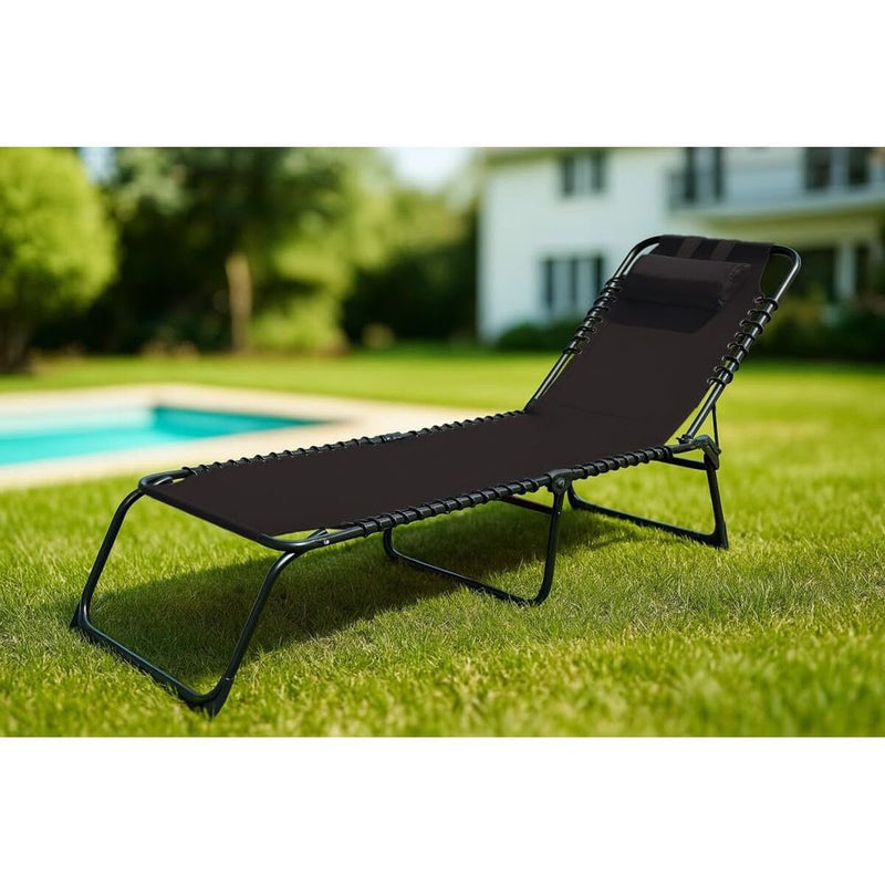 Tumbona Marbueno Negro 190 x 27 x 58 cm - Image 1 of 3