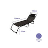 Tumbona Marbueno Negro 190 x 27 x 58 cm - Image 3 of 3