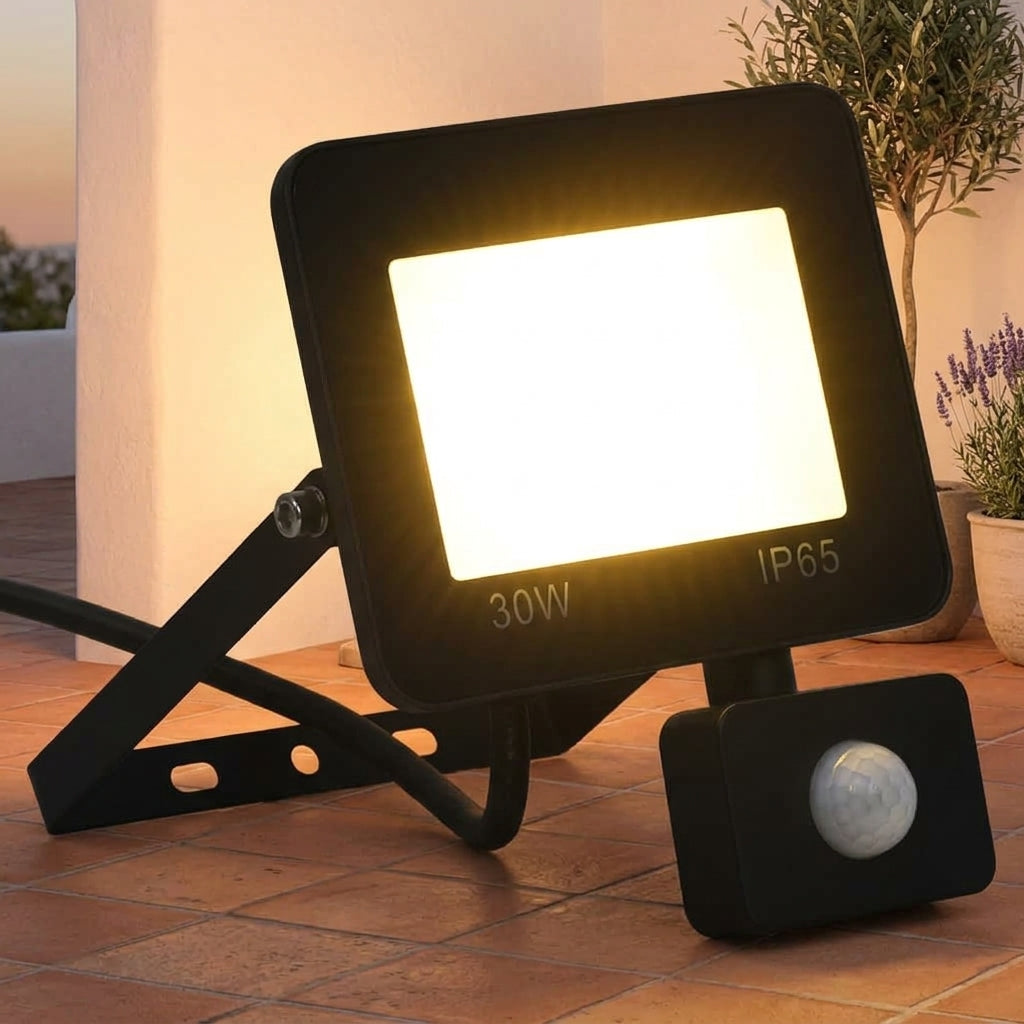Faretto a LED con Sensore 30 W Alluminio 15,5×19,5 cm Nero - Image 1 of 19