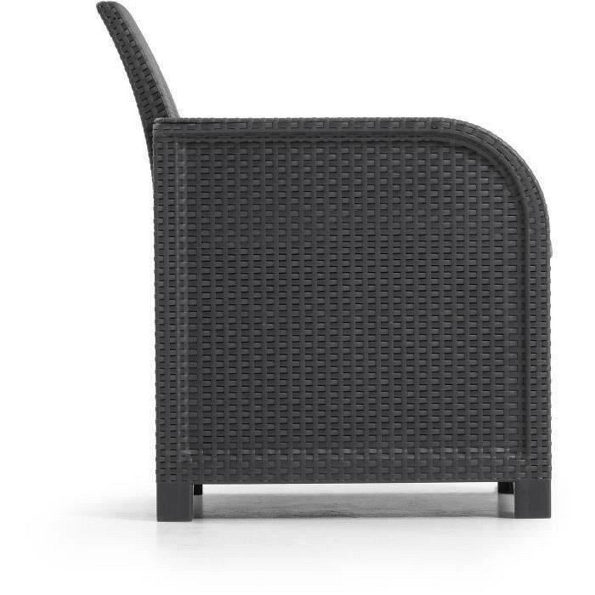 Allibert by KETER Poltrona da giardino in rattan sintetico 65 x 63 x 74 cm Grigio scuro - Image 2 of 4