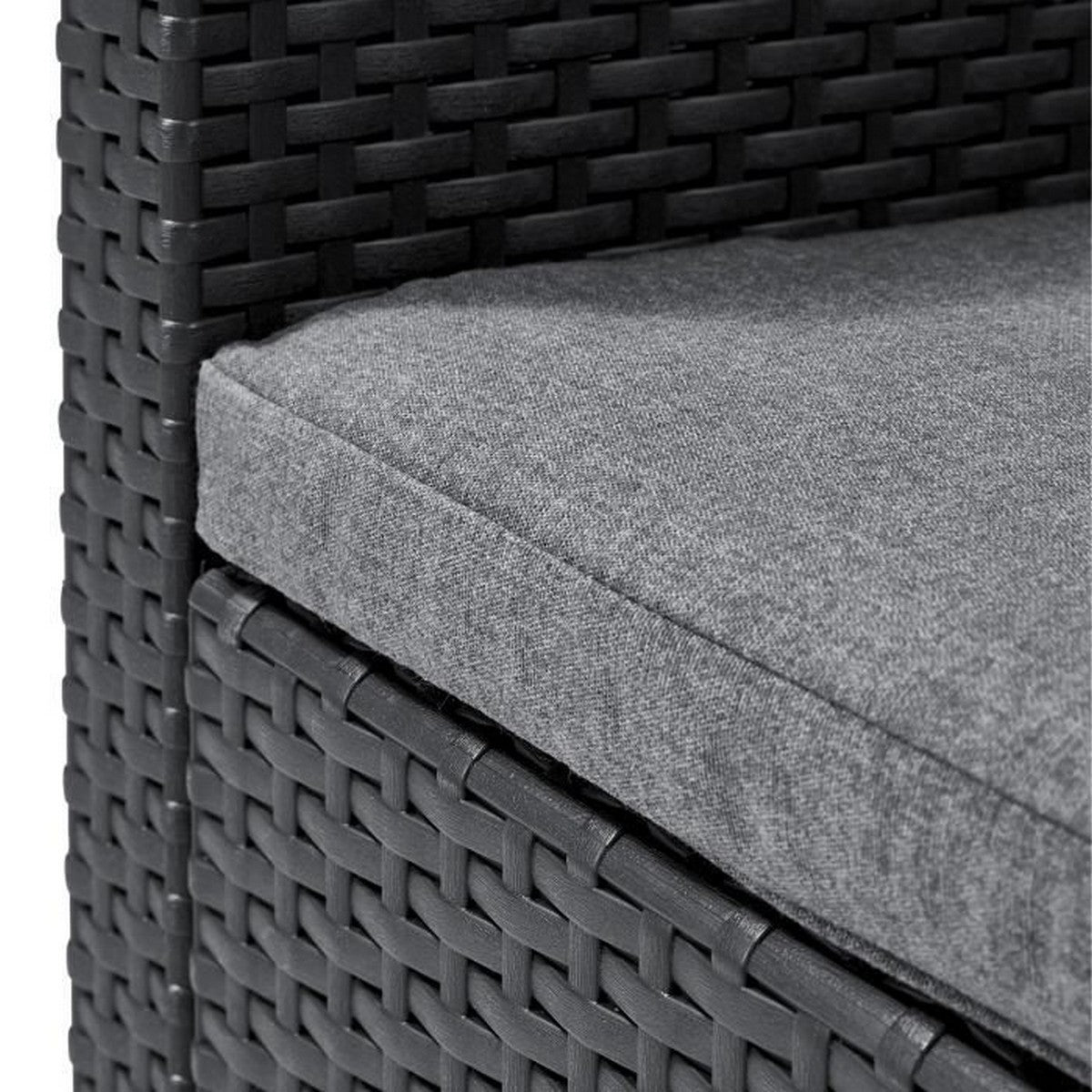 Allibert by KETER Poltrona da giardino in rattan sintetico 65 x 63 x 74 cm Grigio scuro - Image 3 of 4