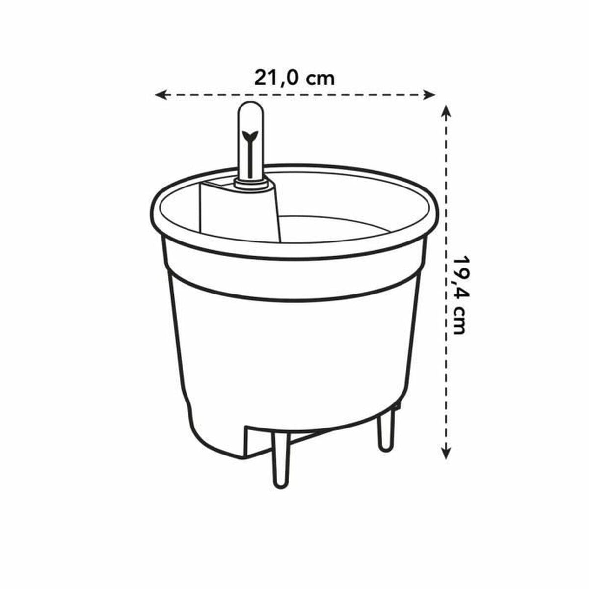 Elho Vaso in Polipropilene Rotondo Ø 21 cm Nero - Image 2 of 4
