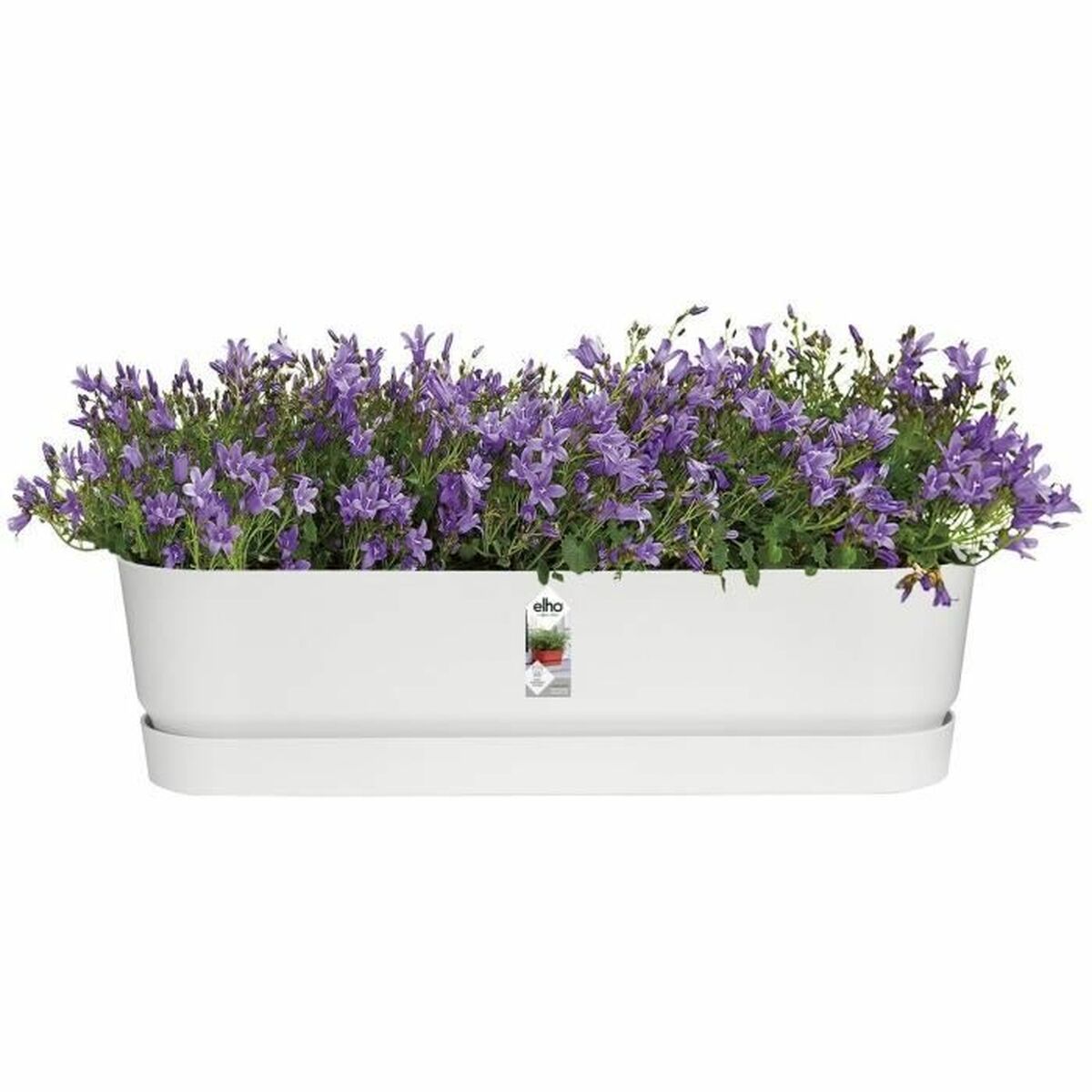 Elho Vaso Rettangolare da Balcone in Plastica 69 cm Bianco - Image 6 of 6