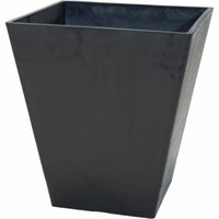 Mega Collections Ecostone Square Black Recycled Plastic Pot 48 x 57 cm