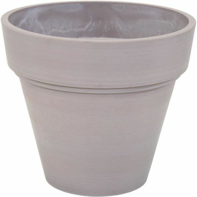 Mega Collections Vaso Ecostone in Plastica Riciclata 41 x 36 cm Marrone Taupé - Image 1 of 1